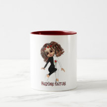 Femenino incondicional - costuras incondicionales taza de café