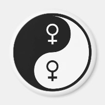 Feminismo de Yin Yang Imán De Nevera