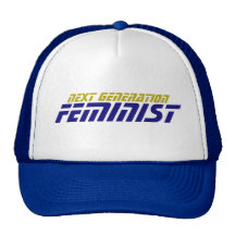 Feminista divertida de la generación siguiente del gorro de camionero