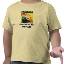 Feminista para OBAMA Camiseta