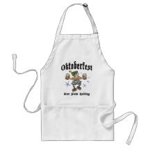Féretro Stein que sostiene el regalo de Oktoberfes Delantal