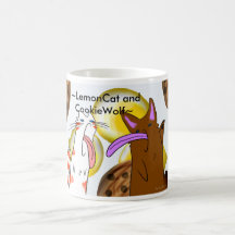 FergieLion "LemonCat" y Redwolfess "CookieWolf " Tazas De Café