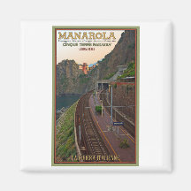 Ferrocarril de Cinque Terre - Manarola Imanes