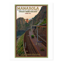 Ferrocarril de Cinque Terre - Manarola Postal