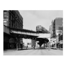 Ferrocarril elevado, Chicago, IL Postal