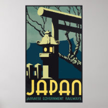 Ferrocarriles japoneses del gobierno de Japón, vin Posters