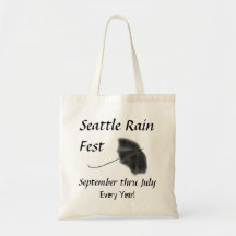 Fest de la lluvia de Seattle Bolsas Lienzo