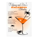 ¡Festejo alborotado de Halloween Martini! Invitaciones Personales
