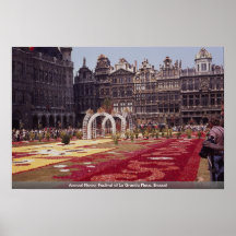 Festival anual de la flor en el grande lugar del L Poster
