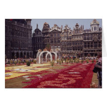 Festival anual de la flor en el grande lugar del L Felicitacion