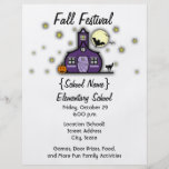 Festival frecuentado de la caída de Halloween de l Flyer Personalizado