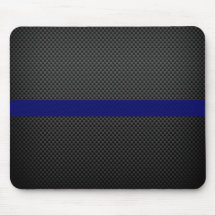Fibra de carbono fina del personalizado de Blue Li Tapete De Ratón