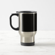 Fibra de carbono firmemente tejida del negro textu taza de café