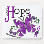 Fibromyalgia de la mariposa del vitral alfombrilla de raton