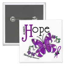 Fibromyalgia de la mariposa del vitral pin