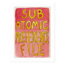 Fichero atómico sub de la preferencia tarjetas postales