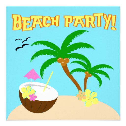 FIESTA 1 DE LA PLAYA DE LA ISLA INVITACIÓN