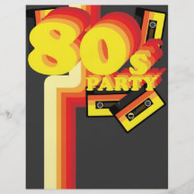 fiesta 80s flyer personalizado