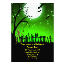 Fiesta asustadizo de Halloween Invitación