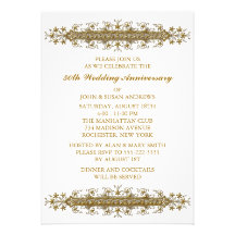 Fiesta de aniversario de la voluta 50.a de la flor invitaciones personalizada