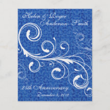 Fiesta de aniversario elegante del remolino del da tarjetón