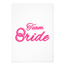 Fiesta de Bachelorette de la novia del equipo Invitaciones Personalizada