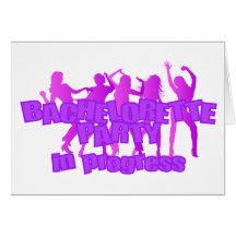 Fiesta de Bachelorette en curso Felicitacion