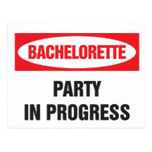 Fiesta de Bachelorette en curso Postales