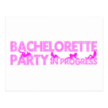 Fiesta de Bachelorette en curso Tarjetas Postales