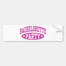 Fiesta de Bachelorette Etiqueta De Parachoque
