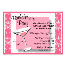 ¡Fiesta de Bachelorette Invitación-Fácil modificar