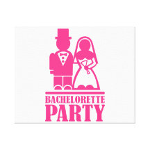 Fiesta de Bachelorette Impresión En Lienzo Estirada