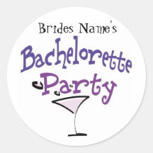 Fiesta de Bachelorette Pegatinas Redondas