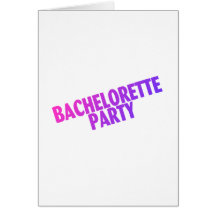 Fiesta de Bachelorette (púrpura rosada) Felicitación