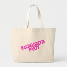 Fiesta de Bachelorette (rosa inclinado) Bolsas