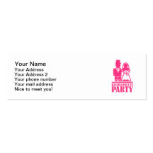 Fiesta de Bachelorette Tarjetas De Visita