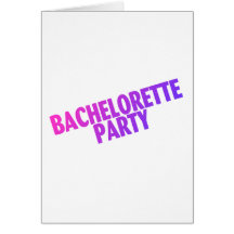 Fiesta de Bachelorette Tarjeton