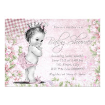 Fiesta de bienvenida al bebé adorable del rosa del anuncios personalizados