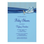 Fiesta de bienvenida al bebé del muchacho del zapa invitaciones personalizada