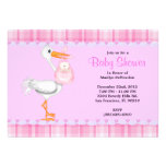Fiesta de bienvenida al bebé dulce LINDA de la cig Invitacion Personalizada