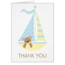 Fiesta de bienvenida al bebé Notecards del oso del Felicitacion