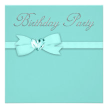 Fiesta de cumpleaños azul del trullo de plata eleg invitación personalizada