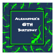 Fiesta de cumpleaños azul y verde del tema de los  anuncio