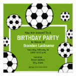 Fiesta de cumpleaños - balones del campo de fútbol anuncio personalizado