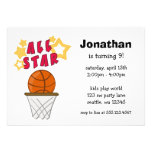 Fiesta de cumpleaños de All Star del baloncesto de Comunicados Personalizados
