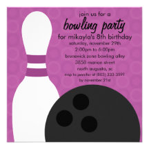 Fiesta de cumpleaños de los Pals púrpuras del Pin  Invitaciones Personales