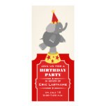 Fiesta de cumpleaños del elefante del boleto del c anuncios personalizados