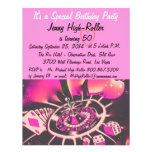 Fiesta de cumpleaños del estilo de Las Vegas Comunicado Personalizado