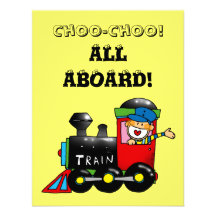 fiesta de cumpleaños del tren del choo del choo 2d comunicado
