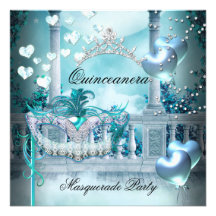 Fiesta de cumpleaños del trullo de Quinceanera 15  Comunicado Personalizado